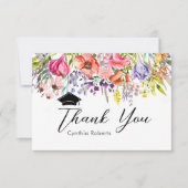 ワイルドフラワーカラフル春サンキューカード サンキューカード (正面)