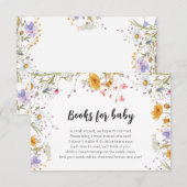 ワイルドフラワーカラフル春フローラブックベビー エンクロージャーカード (正面/裏面)