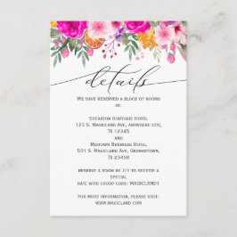 ワイルドフラワーカラフル春 エンクロージャーカード