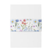 ワイルドフラワーカラフル結婚式招待状ベリーバンド 招待状ベリーバンド (裏面例)