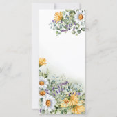 ワイルドフラワーカラフル結婚式 プログラム (裏面)