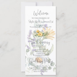 ワイルドフラワーカラフル結婚式 プログラム