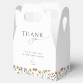 ワイルドフラワーカラフル誕生日ありがとうございました フェイバーボックス (オープン)