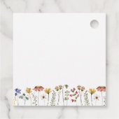 ワイルドフラワーカラフル赤ちゃんシャワーありがとう フェイバータグ (裏面)