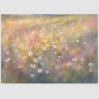 ワイルドフラワーカラフル18bデコページティッシュペーパー 薄葉紙