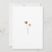 ワイルドフラワーカラフル2回目の誕生日パーティー 招待状 (裏面)