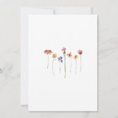 ワイルドフラワーカラフル7回目の誕生日パーティー 招待状 (裏面)