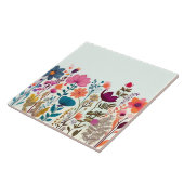 ワイルドフラワーカラフル-フローラ花 タイル (側面)