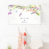 ワイルドフラワーカラフル&ラベンダー 横断幕 (インサイチュ)