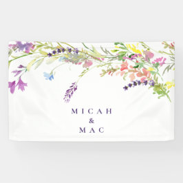 ワイルドフラワーカラフル&ラベンダー 横断幕