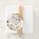 ワイルドフラワーカラフル&蝶の誕生日パーティー フェイバータグ (インサイチュ)