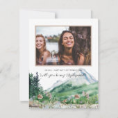 ワイルドフラワーカラーパレット |私の花嫁になれ 案内状 (正面)