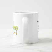 ワイルドフラワーカートゥーおもしろいン花好き庭師 ジャンボコーヒーマグカップ (裏面)