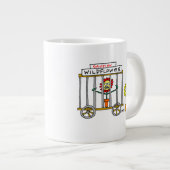 ワイルドフラワーカートゥーおもしろいン花好き庭師 ジャンボコーヒーマグカップ (正面右)