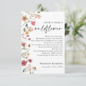 ワイルドフラワーカードからのアドバイス サンキューカード (スタンド正面)