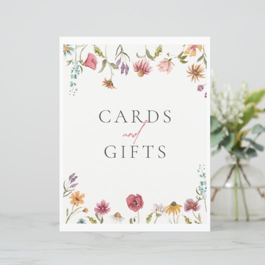 ワイルドフラワーカードとギフトのサイン (スタンド正面)