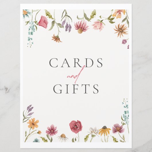 ワイルドフラワーカードとギフトのサイン (正面)