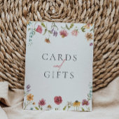 ワイルドフラワーカードとギフトのサイン