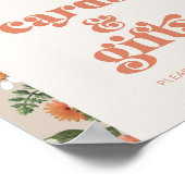 ワイルドフラワーカードとギフトのサイン ポスター (角)