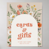ワイルドフラワーカードとギフトのサイン ポスター (正面)