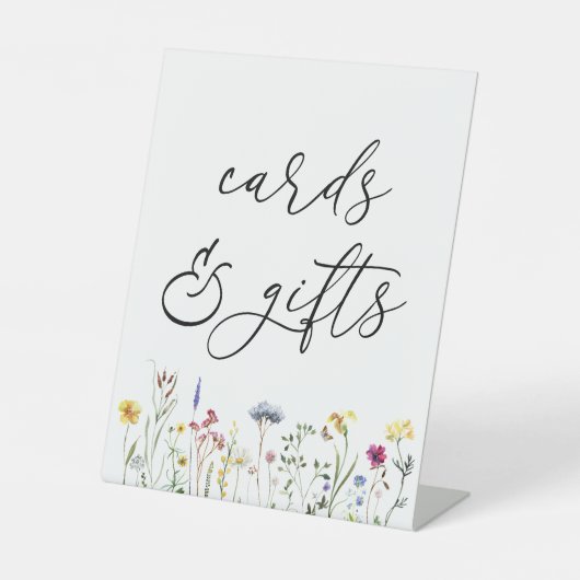 ワイルドフラワーカードとギフトのサイン 台座サイン (正面)