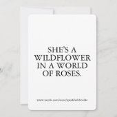 ワイルドフラワーカード感動的のカスタムプレゼント シーズンカード (正面)