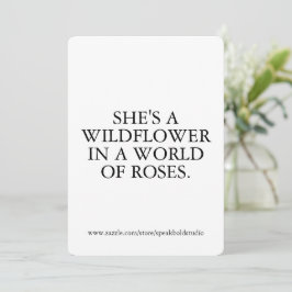 ワイルドフラワーカード感動的のカスタムプレゼント シーズンカード