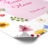 ワイルドフラワーカード&ギフトサインのカスタマイズ ポスター (角)