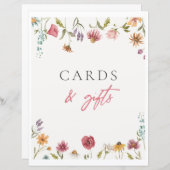 ワイルドフラワーカード&ギフトサイン (正面/裏面)