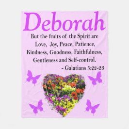 ワイルドフラワーガラテヤ5パーソナライズされたフリースブランケット フリースブランケット