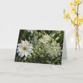 ワイルドフラワーガーデンアートノートカード カード (黄色い花)