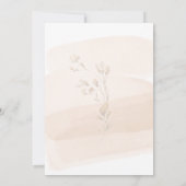 ワイルドフラワーガーデンエレガントブライダルシャワー 招待状 (裏面)