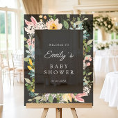 ワイルドフラワーガーデンチャーム | ベビーシャワーへようこそ アクリルサイン