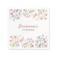 ワイルドフラワーガーデンテーマガールウォーター色ありがとう