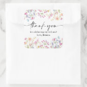 ワイルドフラワーガーデンテーマガールウォーター色誕生日 スクエアシール (バッグ)