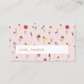 ワイルドフラワーガーデンデイトナイトアイディア エンクロージャーカード (裏面)