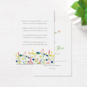 ワイルドフラワーガーデンノーラップシャワー表示ギフトラベル (デスク)