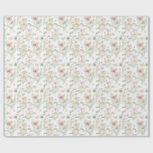 ワイルドフラワーガーデンバタフライ ラッピングペーパー (フラット)