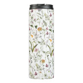 ワイルドフラワーガーデンパターン名前をカスタムする タンブラー (裏面)