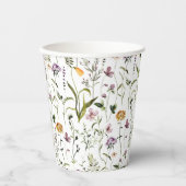 ワイルドフラワーガーデンパターン 紙コップ (正面)