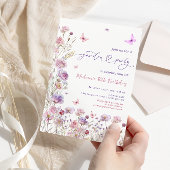 ワイルドフラワーガーデンパーティーエイジ誕生日 招待状