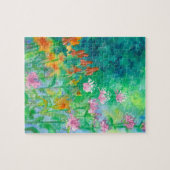 ワイルドフラワーガーデンビーバルムメキシコハット花 ジグソーパズル (横)