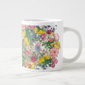 ワイルドフラワーガーデンフローラバーストインスパイア自然 ジャンボコーヒーマグカップ (右)