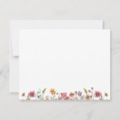 ワイルドフラワーガーデンフローラパーソナライズされた文具 ノートカード (裏面)