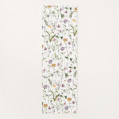ワイルドフラワーガーデンフローラルパターン ヨガマット (正面)