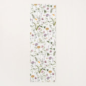 ワイルドフラワーガーデンフローラルパターン ヨガマット (裏面)