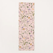 ワイルドフラワーガーデンフローラルパターン ヨガマット (正面)