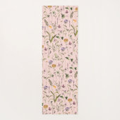 ワイルドフラワーガーデンフローラルパターン ヨガマット (裏面)