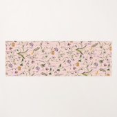 ワイルドフラワーガーデンフローラルパターン ヨガマット (正面(横))