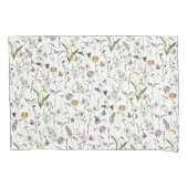 ワイルドフラワーガーデンフローラルパターン 枕カバー (正面)